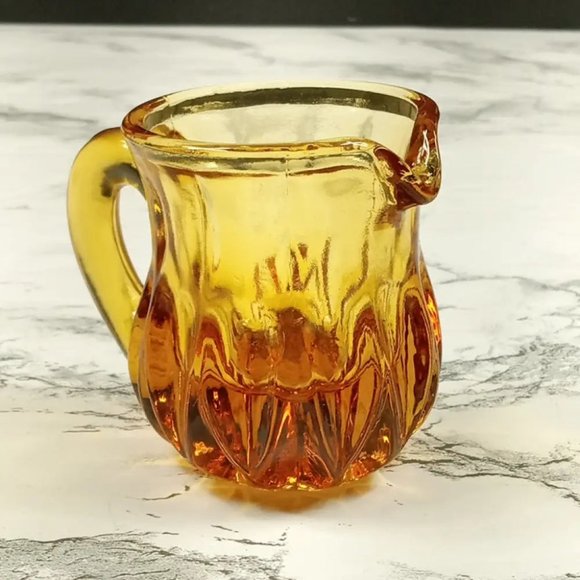 Degenhart Glass Mini Pitcher Trinket Paperweight Toothpick Vtg - Picture 3 of 7